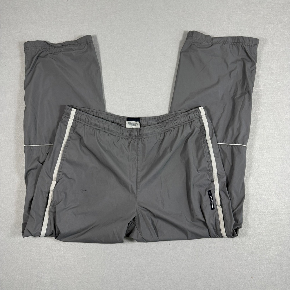 VTG 90's Abercrombie & Fitch Mens M 092 Track Pants Gray Gym Issue Mesh Lined - Picture 3 of 16